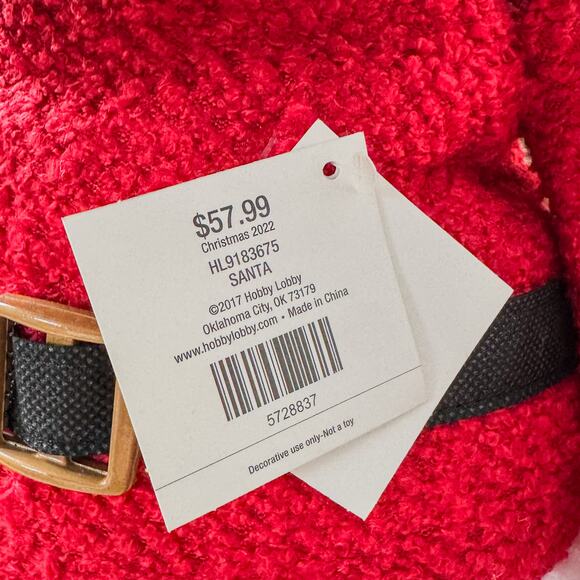 NWT-African American Santa Claus Christmas Decor w/ Extendable Legs 21”H-31.5”H - Picture 10 of 10